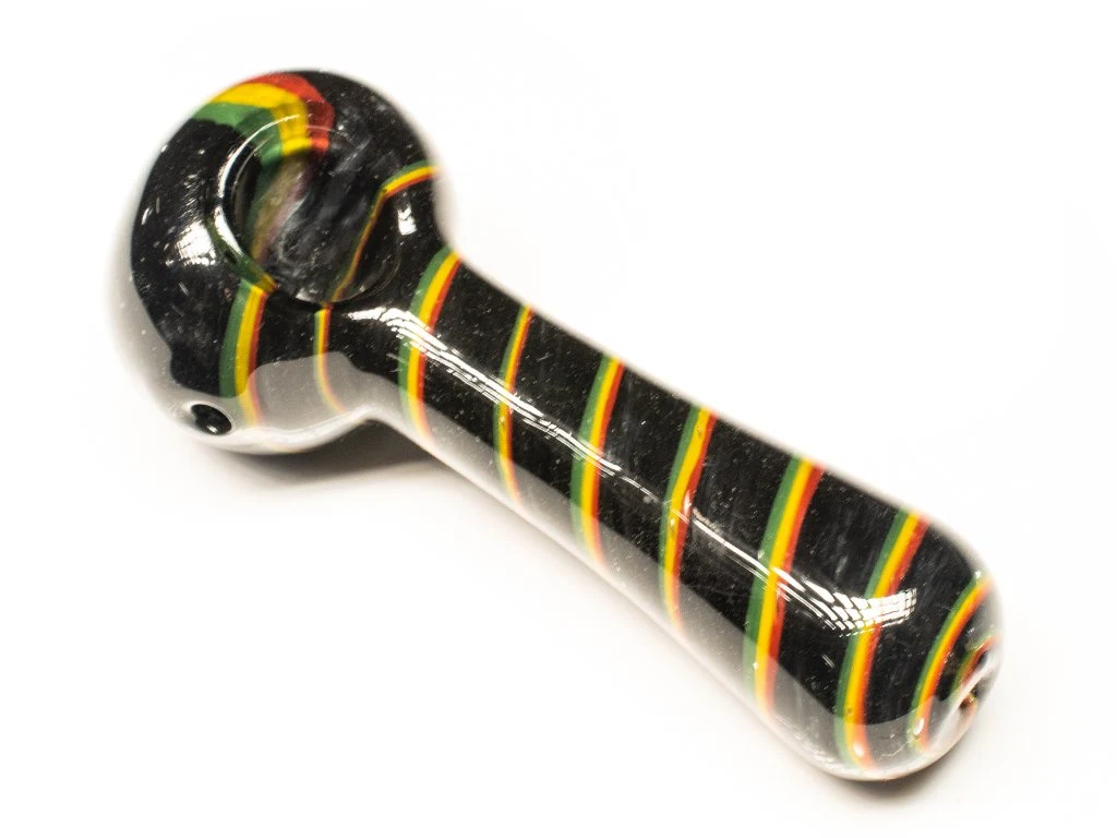Inside Out Rasta Glass Pipe